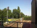 S-Bahn Berlin Die Ringbahnlinie 42 in Richtung Westkreuz f�hrt ein in den Bahnhof Jungfernheide.