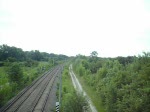 S8 von Flughafen M�nchen nach Ostbahnhof, bei Hallbergmoos.
(02.06.08)  ...