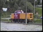 Mit Di2.837 und einem Personenwagen wurden am 4. September 1992 die Gleise des Fischerei- und des Erzhafens in Narvik bis zu den Prellbcken bereist. Dabei begegnete uns die T44-5 der LKAB.