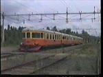 Triebwagengarnitur, gebildet aus YBo8 1131, YBo7 1177, UBF6ye 1997 und YBo6 1116, ist am 29. August 1992 zwischen Daglsen und Stlldalen unterwegs.