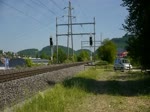 SNCF 241-A-65 kommt berraschend bei Frick im Aargau am Freitagnachmittag, dem 13.Mai 2011 an meiner Fotostelle vorbei.