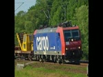 Mein 500. Video! Es zeigt 482 020-5 mit einem Bauzug unterwegs in Richtung Sden. Aufgenommen am 19.07.2010 bei Hermannspiegel.