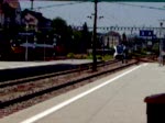 Ein Thurbo kommt gerade in Rorschach HBF dieser Zug kommt aus St. Gallen ein am 23.05.07