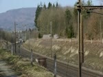Der TGV auf der Fahrt nach Zrich zwischen  Aarau und Brugg. Ein eleganter Zug und der auch sehr leise ist. Film vom 7.3.2011.