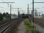 Sonstige Class 66 PB 01 mit einem Kontainerg�terzug in Antwerpen Luchtball am 23.06.2010