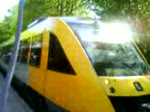 sonstige Gr�sted Veterantr�f 2008: kreuzung mit LINT 41 der Lokalbanen und umlauf der GDS L1 in M�rum.