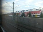 Sonstiges Vorbeifahrt am SFW Delitzsch. Etliche �BB-Triebwagen stehen am 27.07.09 im Gel�nde.