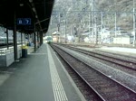 Einfahrt L�tschberger (Regio) in Brig
23.2.2010   ...