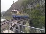 SSIF ABDe 4/4 Nr. 16 ist am 29. September 1992 zwischen Malesco und  Ribellacasa unterwegs.