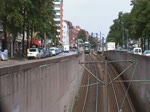 Stadtbahn Hannover TW 2000, bei der Einfahrt in den Tunnel in der Vahrenwalder Stra�e, am 30.06.2010.