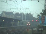 Gleisstopfmaschine f�hrt mit Signalhorn ...  Gilbert Coletti 23.03.2008