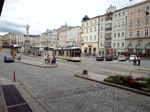 strasenbahn-linz Ausfahrt eines P�stlingbergtriebwagen aus der Station Hauptplatz