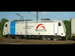 TX Logistik AG 185 697-0 mit Containerzug am 14.06.2010 durch Eschwege West gen Norden.