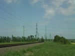 470 503 mit D 906 von Budapest Dli nach Szombathely am 09.06.2012 bei Erdőht.
