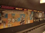 Die Metro Linie 2 fhrt hier am Bahnhof Budapest Keleti plyaudvar ab.