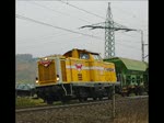 Wiebe Wiebe Lok Nr. 2 alias 211 341-3 mit ein paar Schotterwagen auf ihrer Fahrt in Richtung Norden, hier zwischen Eichenberg und Friedland(HAN) am 30.10.2009.