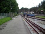Zugspitzbahn Eine Zugspitzbahn bei der Einfahrt in den Bahnhof Grainau.