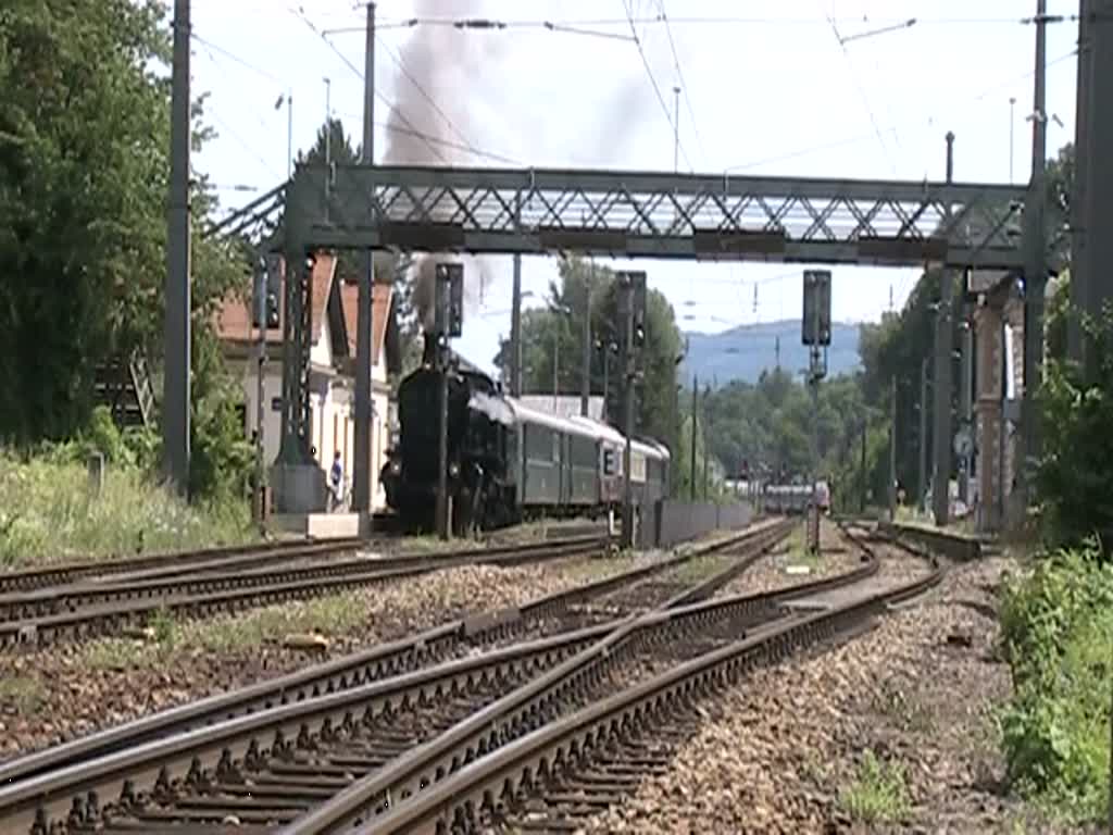 109.13 fhrt am 23.Juni 2012 mit dem SR 14856 nach Spitz a/d Donau aus dem Bf. Kritzendorf aus.