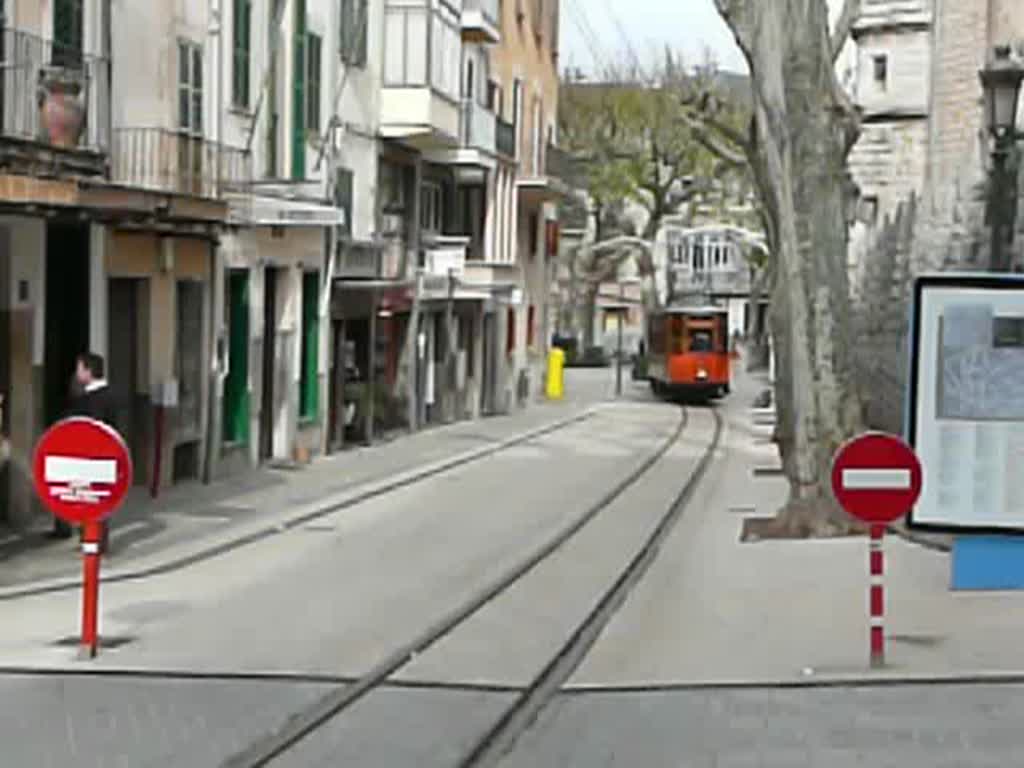 12.01.10,Sller/Mallorca/Spanien,Tram Nr.3 auf der Ds Born in Sller.