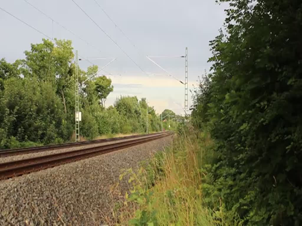 132 109-0 und 132 158-7 (LEG) fuhren am 30.07.17 einen Kesselzug nach Sand Hafen. Die Sonne zeigte sich kurz als der Zug bei Plauen/V. war. Gruß an den Tf zurück.