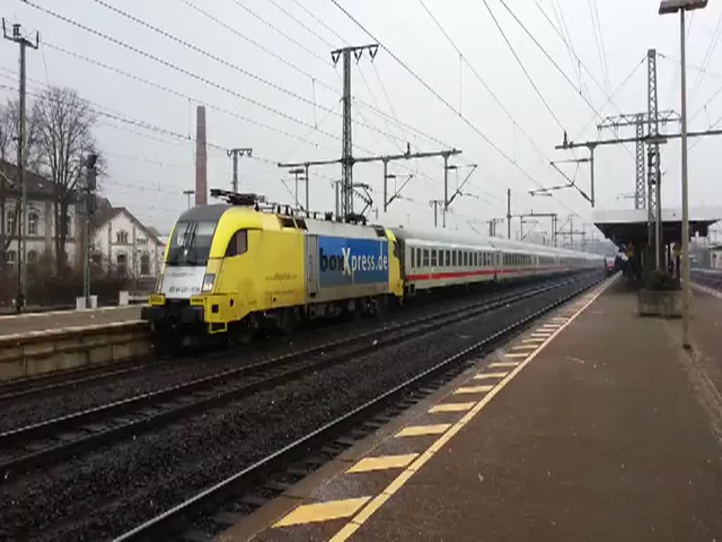 182 525 mit IC 2082 Knigssee von Berchtesgaden nach Hamburg Altona am 29.03.2013 in Fulda