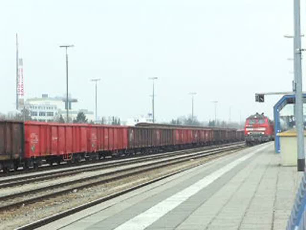 218 460 verlsst Buchloe mit ein RE nach Memmingen. 04.04.09