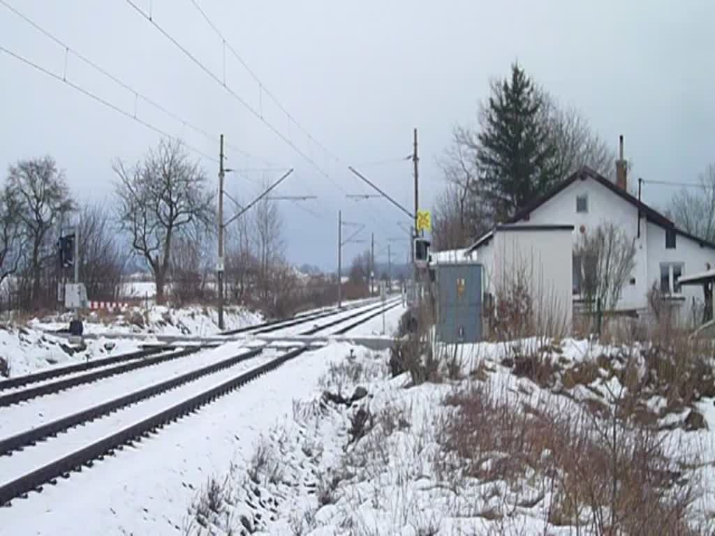 363 516-6 und 363 509-1 zu sehen am 23.01.18 bei Vokov.