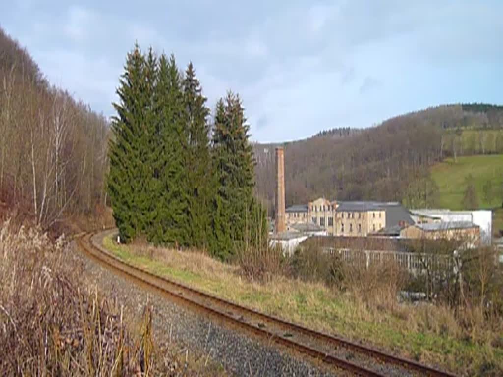 52 8131-6 fuhr am 21.12.14 mit dem Berliner Sonderzug nach Annaberg-Buchholz. Hier zu sehen in Schwarzenberg Neuewelt.