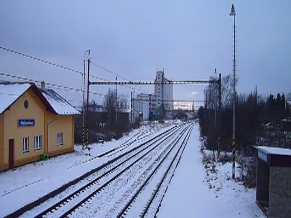 844 005-9 zu sehen am 31.01.15 in Nebanice.