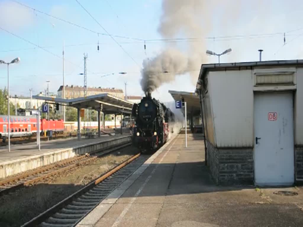 Abfahrt Gleis 20 Berlin Lichteberg am 09.10.2011 mit dem Traditionszug zum Trdelmarkt nach Rheinberg