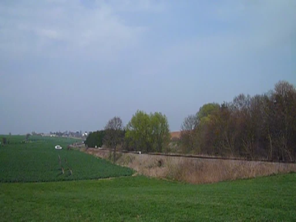 Am 01.04.14 fuhr die raildox 232 103 wieder auf der Wismut Werkbahn. Hier zu sehen bei Frankenau. 