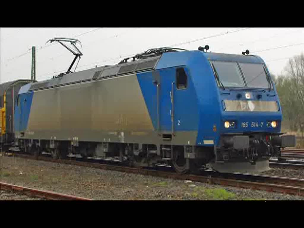 Am 08.04.2010 musste 185 514-7 in Eschwege West einen Signalhalt einlegen. Hier das Video von der Ein- und Ausfahrt. Lieben Gru an den Tf! ;)