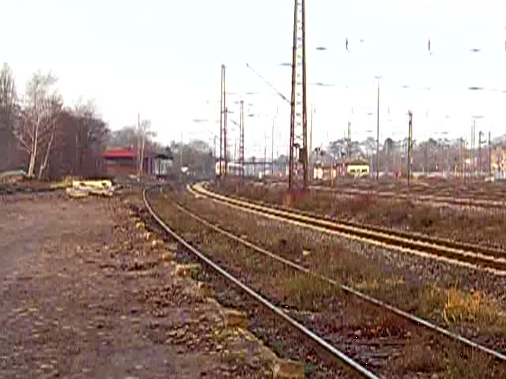 Am 17.12.2008 durchfuhr ein Messzug der DB den Rangierbahnhof Seelze in Richtung Letter.