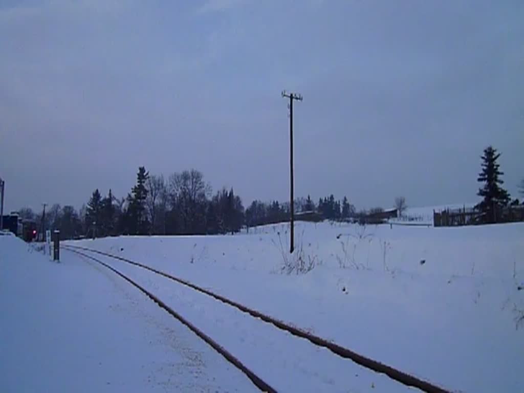 Am 26.01.13 war die Wiesentatalbahn 171 056-5 unterwegs. Hier bei der Einfahrt in Mhltroff.