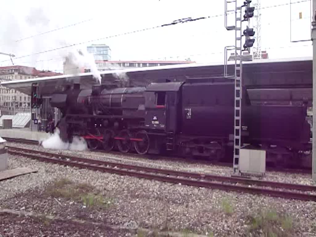 Ausfahrt des Sonderzuges nach Puchberg am Schneeberg aus Wien Meidling am 12.12.09