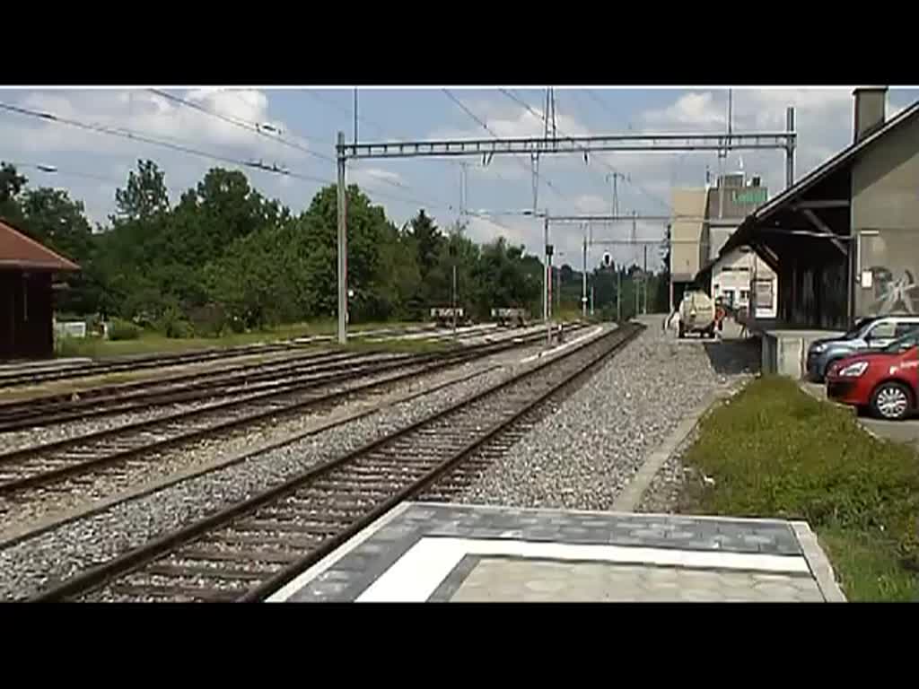 Ausfahrt eines NPZ in Schwarzenburg am 26.6.2013.
