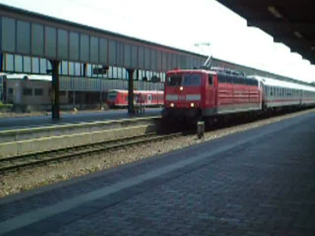 Ausfahrt von IC 435 richtung Emden! Trier Hbf, 24.07.08