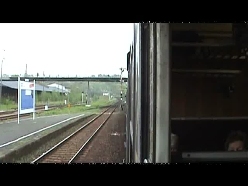 Ausfahrt/Mitfahrt aus Altenburg mit 41 1144-9 mit dem Sonderzug Leipzig - Franzensbad (Frantikovy Lzně Tschechien)in Richtung Gssnitz 13.05.2010