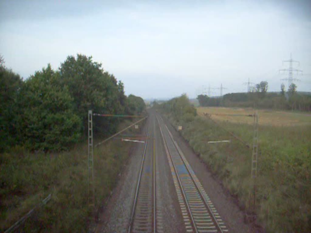 Baureihe 155 der Raillion auf den Weg nach Frankfurt.Aufgenommen am 
15.09.09.!!Mit Signalhorn!!