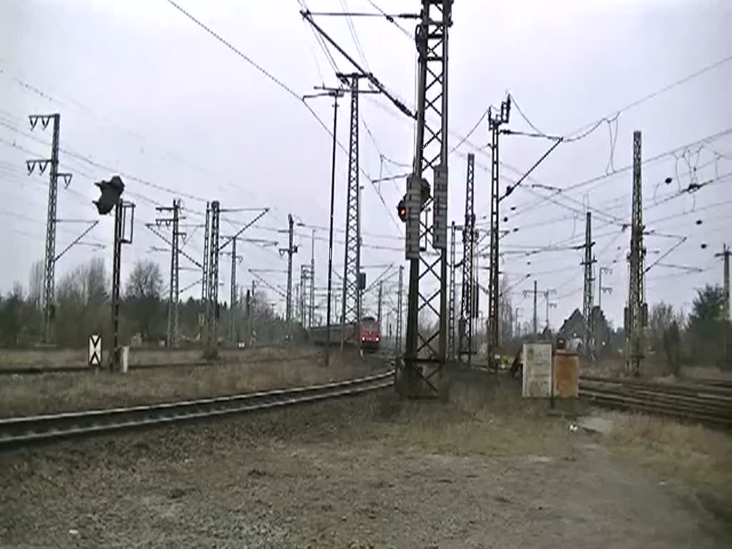 BR 155 mit Gterzug in Lehrte 2012. Das Video wurde in Mrz 2012 aufgenommen.