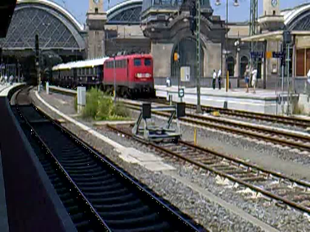 Der Orientexpress bei seiner Ausfahrt im Dresdner HBF.
Mit ihm macht sich auch die Kndelpresse auf den weg
12.07.10