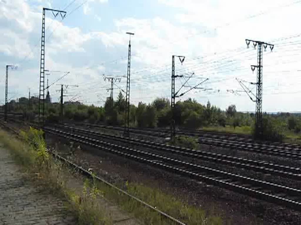 Die 1016 023-2  Kyoto Express  am IC  Knigsee  (IC 2082) auf der Fahrt nach Norden. Hier in Nrten Hardenberg. 16.08.2009.