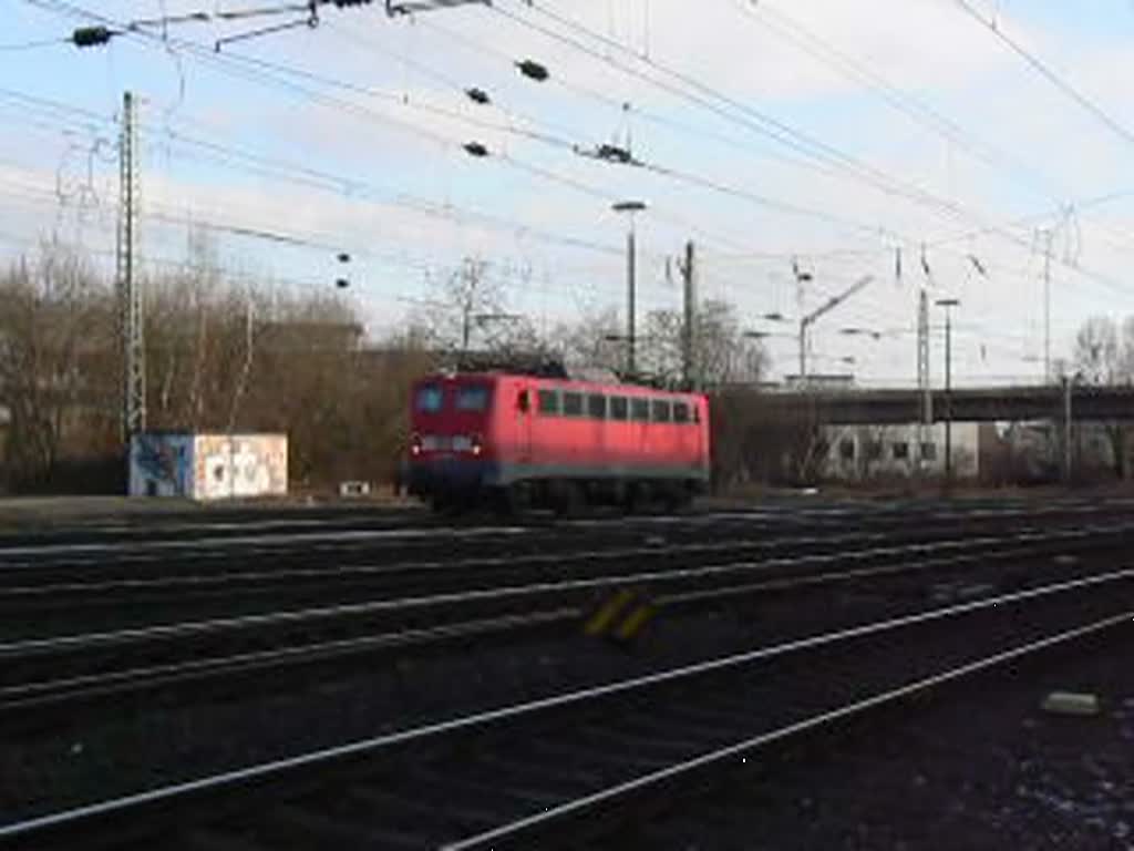 Die 140 678-4 rangiert in Aachen West am 30.01.2009 