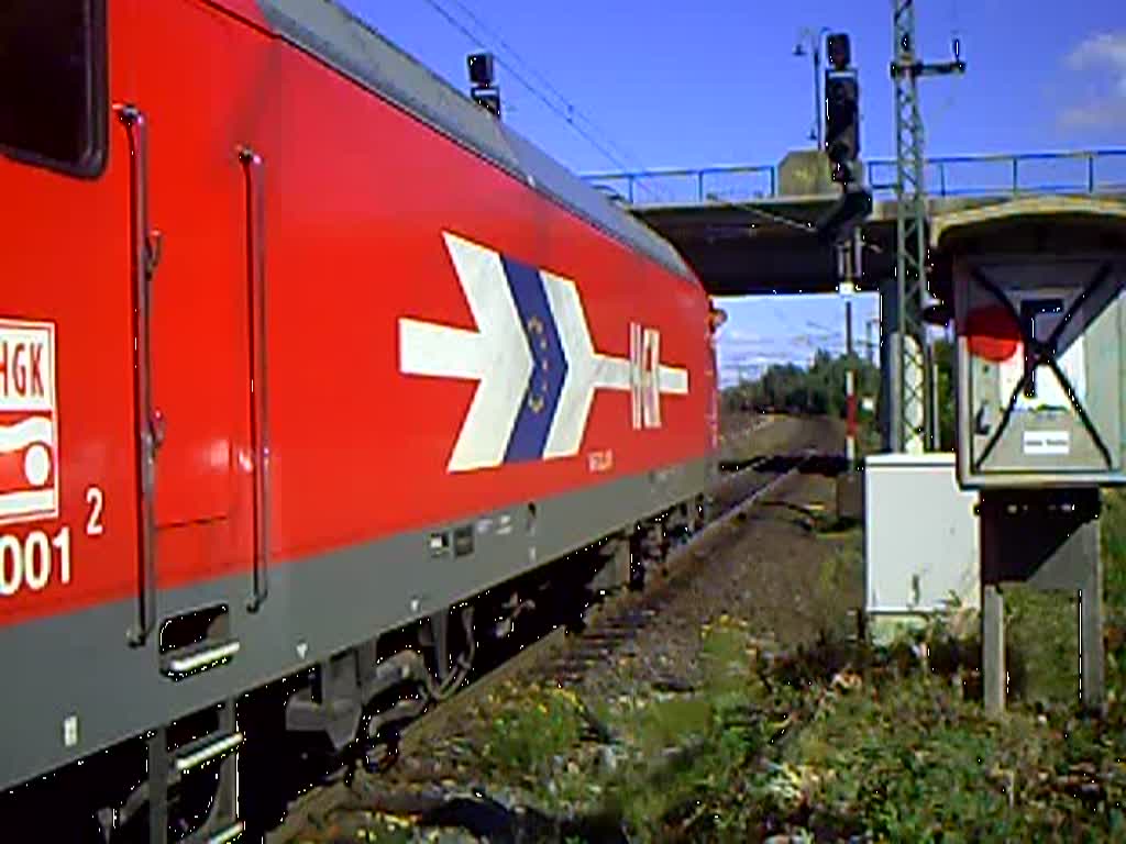 Die Br145 der HGK fhrt mit einem Sonderzug aus Rotenburg(Wmme) aus 