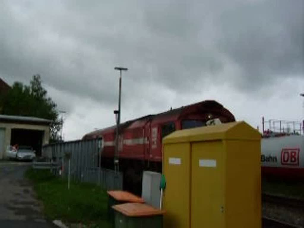 Die Class 66 der HGK am Kemptener Hbf bzw. Depot. 