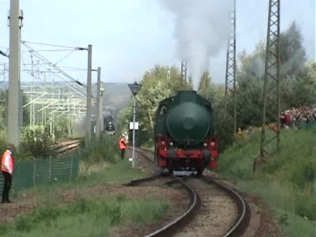Die dampfspeicherlokomotive bei der Lokparade vom Heizhausfest 2008