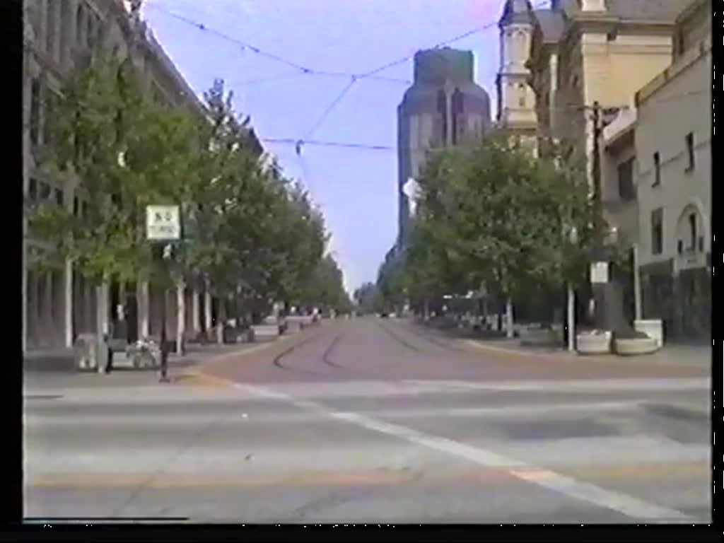 Die Stadtbahn von Sacramento im Mai 1991.
