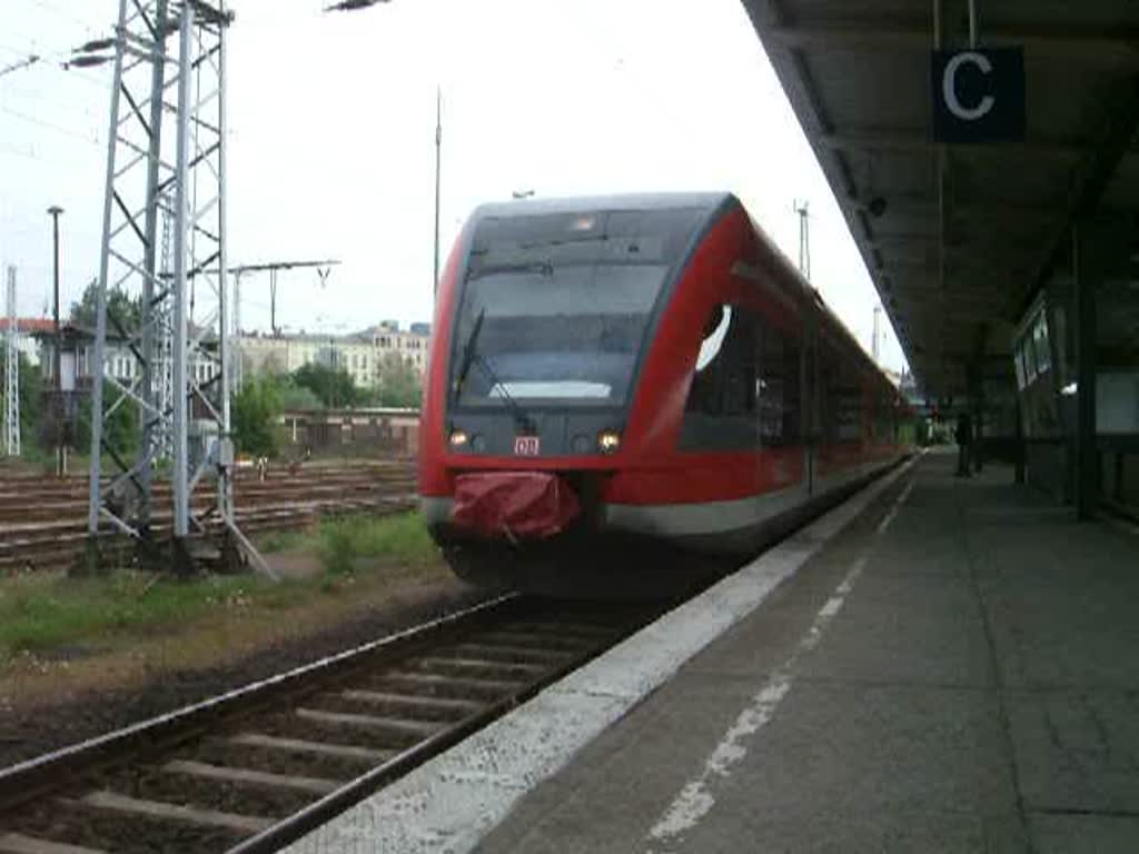 doppel 646er als RB38832 von Berlin-Lichtenberg Richtung Templin Stadt bei der Ausfahrt in BLN-Lichtenberg(22.05.10) 