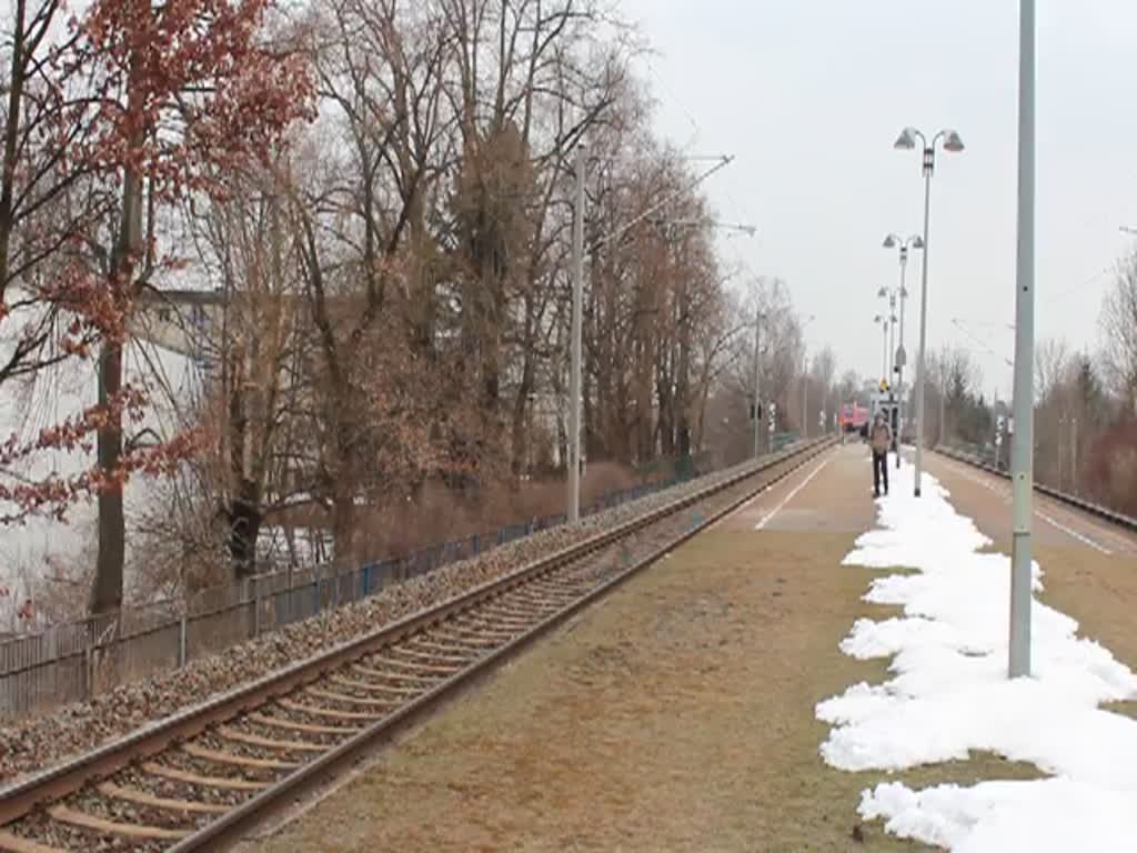 Durchfahrt von zwei Br 612 in Zwickau Plbitz mit dem IRE nach Dresden Hbf. 27.03.2013