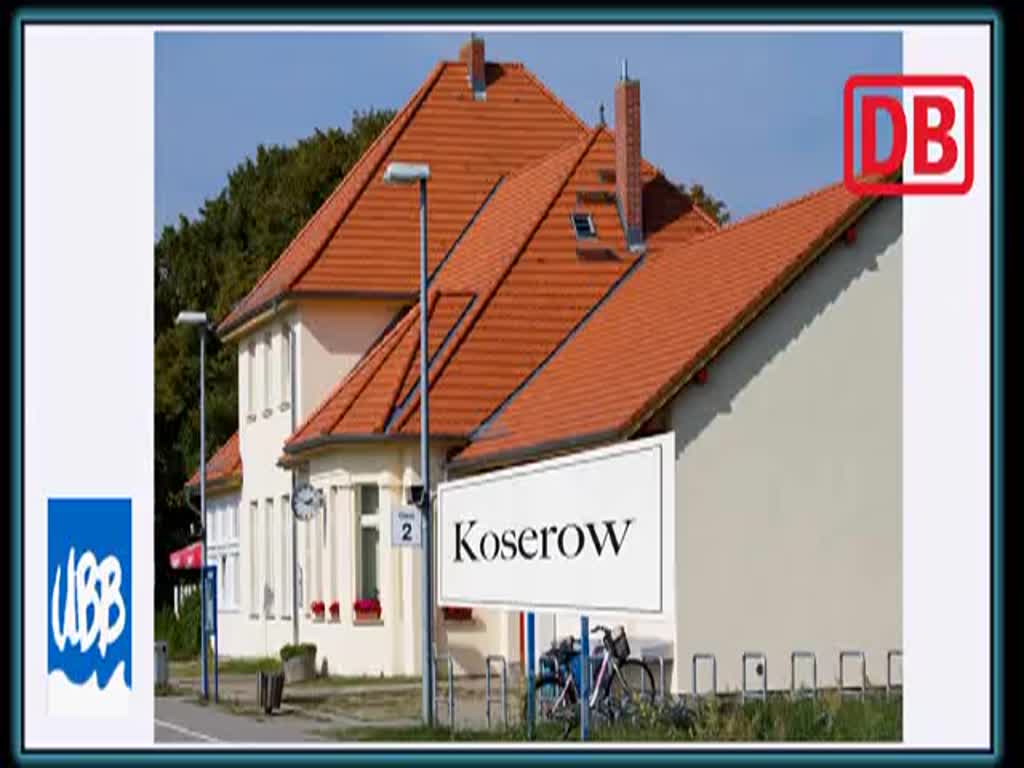 Ein- & Ausfahrt auf dem Bahnhof Koserow in den Richtungen Wolgast und Swinemnde. - 14.09.2013